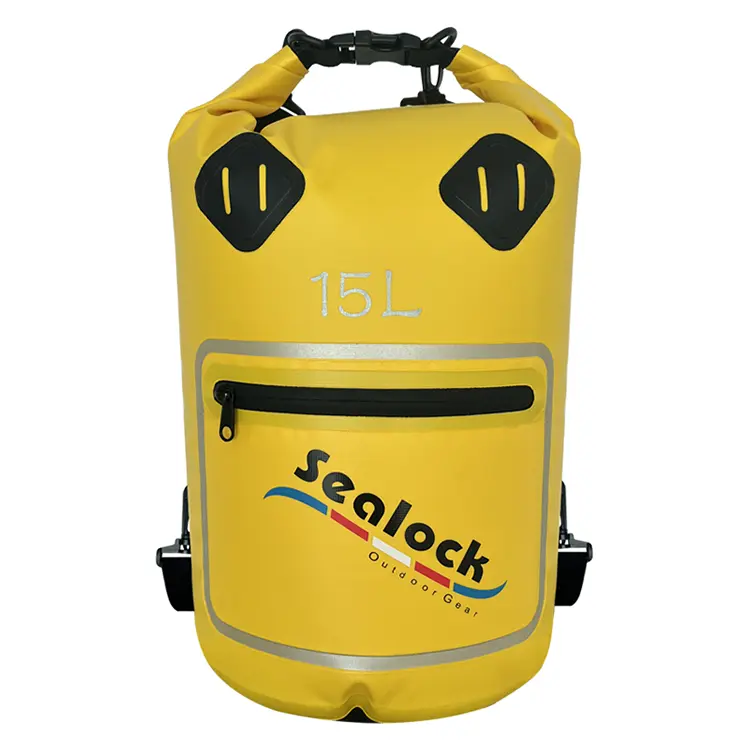 15L/20L IPX7 Şəffaf Pəncərəli və Quru-Yaş Ayırma ilə Suya Davamlı Quru Çanta