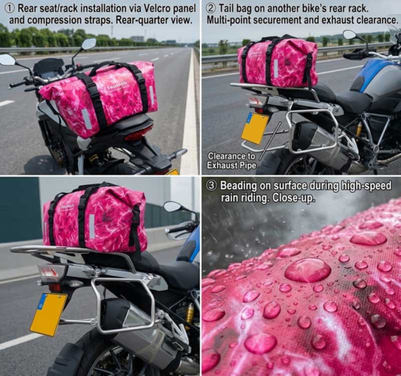 Macəra brendləri üçün motosiklet suya davamlı çanta istehsalçısı